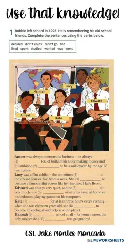 Collocations (ambitions - dreams)