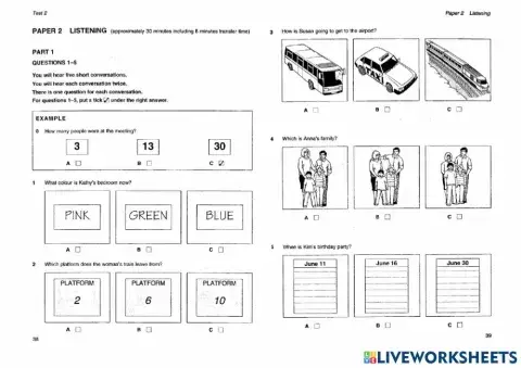 Hhes - listening - test 2