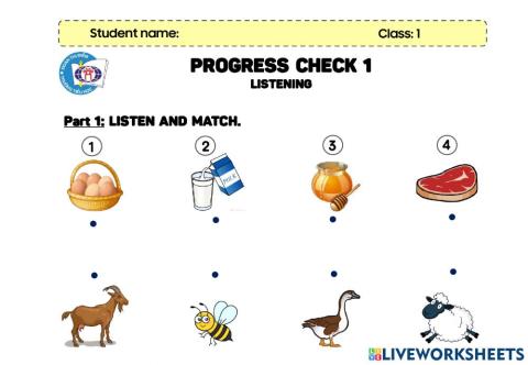 PROGRESS CHECK 1 - LISTENING
