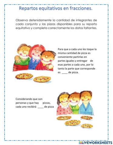 Repartos equitativos