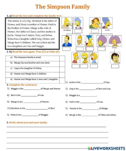 My family : practice