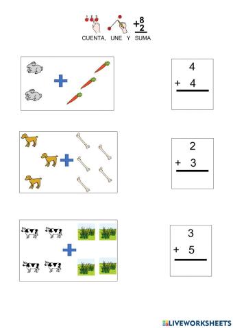 Sumas con pictogramas