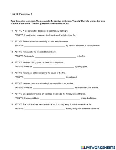 Mindset 2 - Grammar & Vocabulary - Unit 3 Ex9