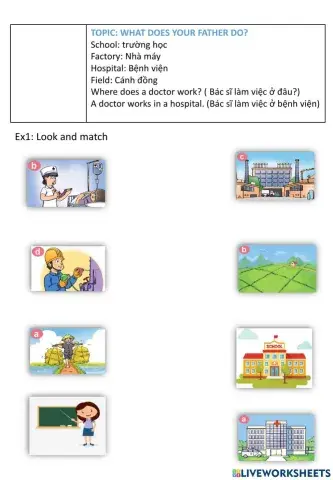 What does your father do? (day 3)