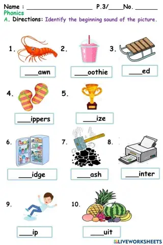 Pr,fr,sm and sl consonant blends