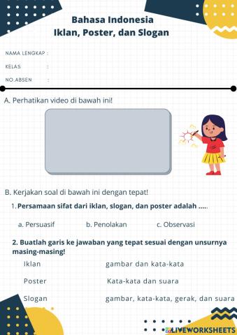 Iklan,poster, dan slogan