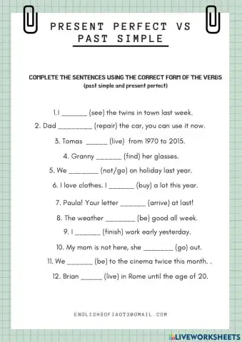 Present perfect vs past simple