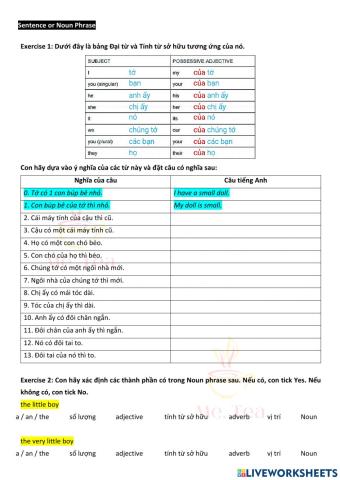Sentence or Noun phrase