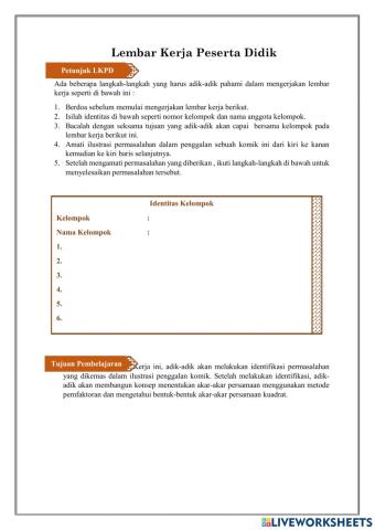 Akar Persamaan Kuadrat