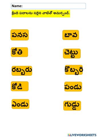 Telugu Matching