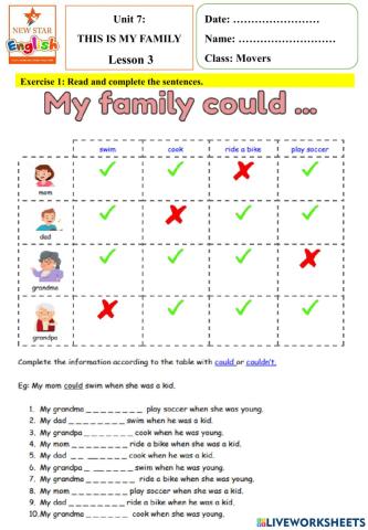 Vi 12- This is my family- Lesson 3