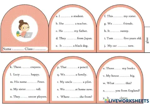 Chia động từ tobe