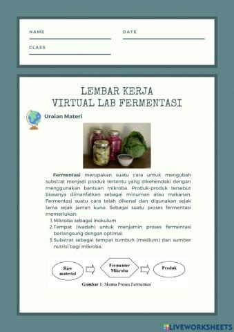 LKPD Virtual Lab Fermentasi