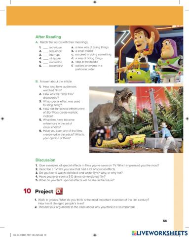 Super Goal 5 Unit 5 After Reading