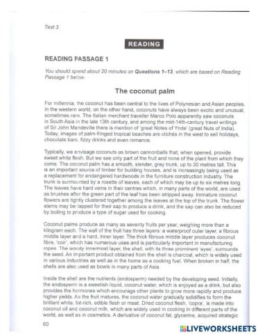Reading - Cam 13 - Test 3 - Passage 1