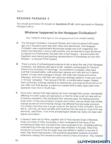 Reading - Cam 13 - Test 3 - Passage 3