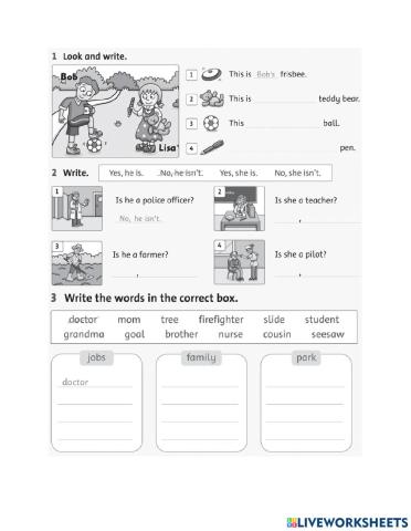 G3 Review 2 Family and friends