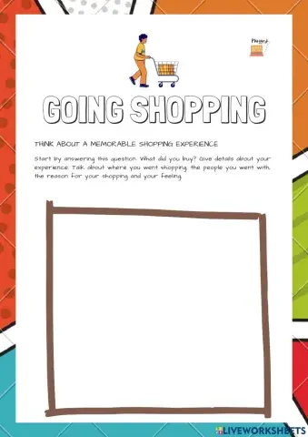 Writing about shopping