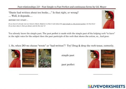 SMT-past simple vs past perfect and continuous forms