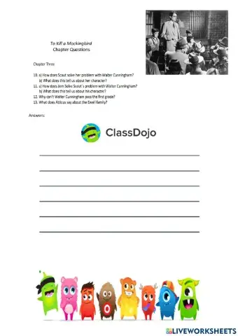 To Kill a Mockingbird Chapter 3