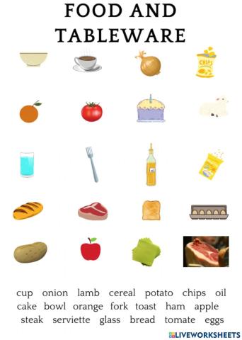 Food and tableware