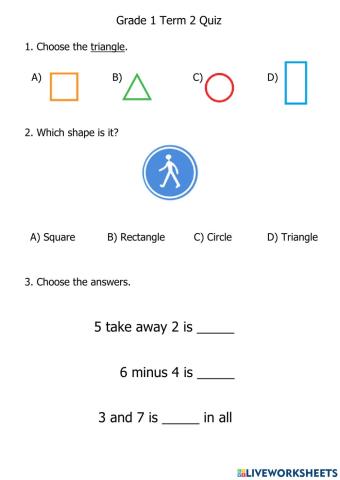 G1 Term 2 Quiz