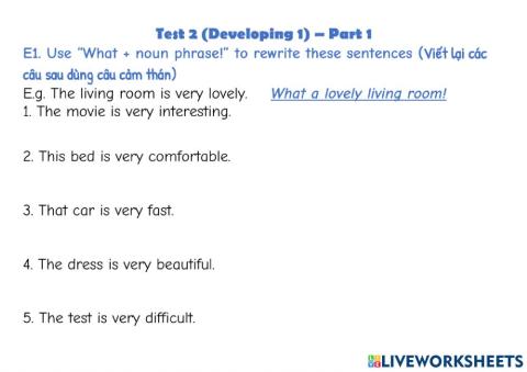 Test 2 (Developing 1)