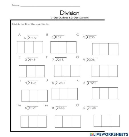 Box Method Division -1