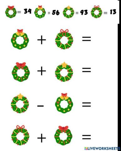 Cálculo mental navideño