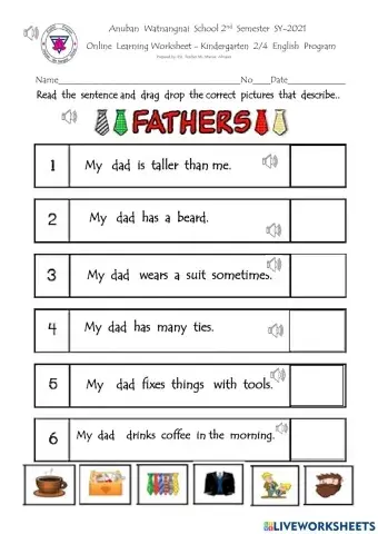 Father's Day Pictionary Friday task