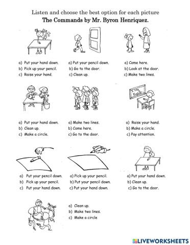 The Commands - Imperatives