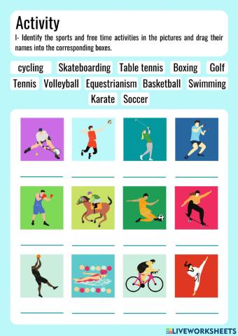 Sport and free time activities