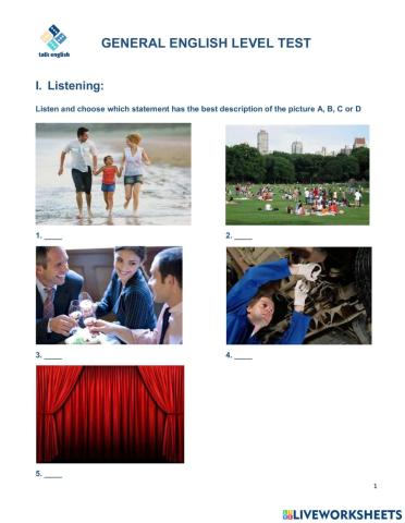 General english level test