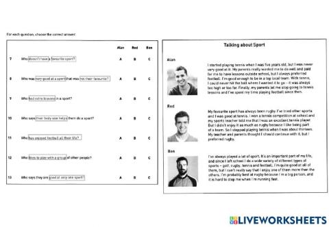 GS5 - Term 1 Reading practice