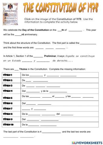 Day of the Constitution - Spain