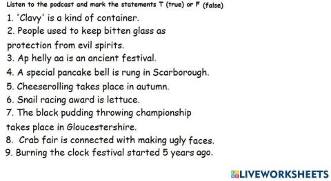 Unusual British festivals