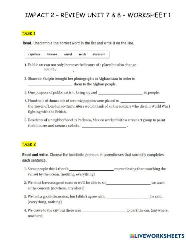 Impact 2 - review u7&8 - 1