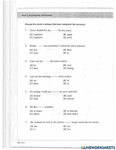Unit 4: S-V agreement