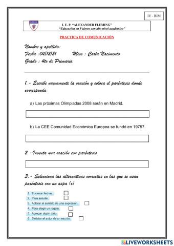 Practica de comunicación