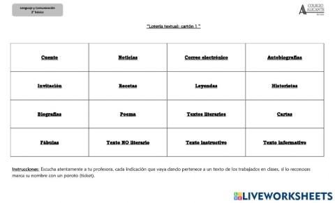 Lotería textual