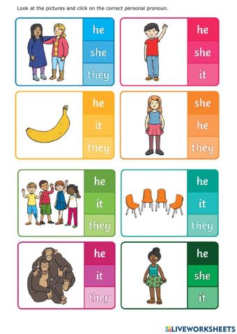 Personal Pronouns