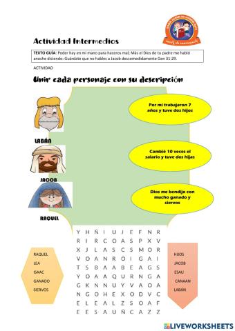 Labán alcanza a Jacob intermedios