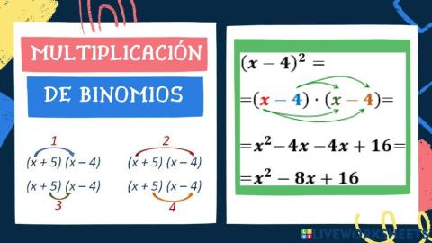 Multiplicación de Binomios