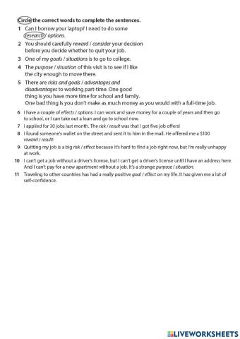 Evolve 3 - 11.2 Opportunities and risks