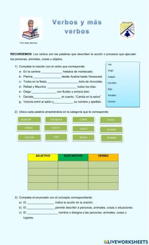 Verbos y mas verbos