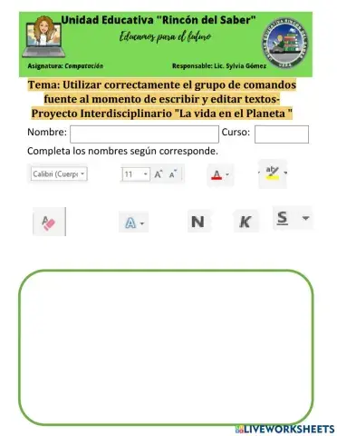 Proyecto Interdisciplinario Cuarto