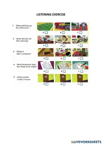 Grade 5 - Past Simple - Listening