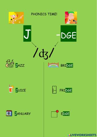 Phonics j
