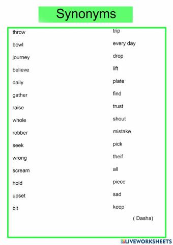Synonyms