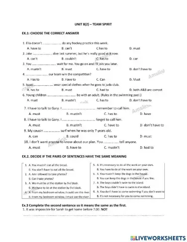 Must-have to- adverbs